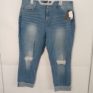 Energie, Mid Wash Boyfriend Pants, Women's Size 21